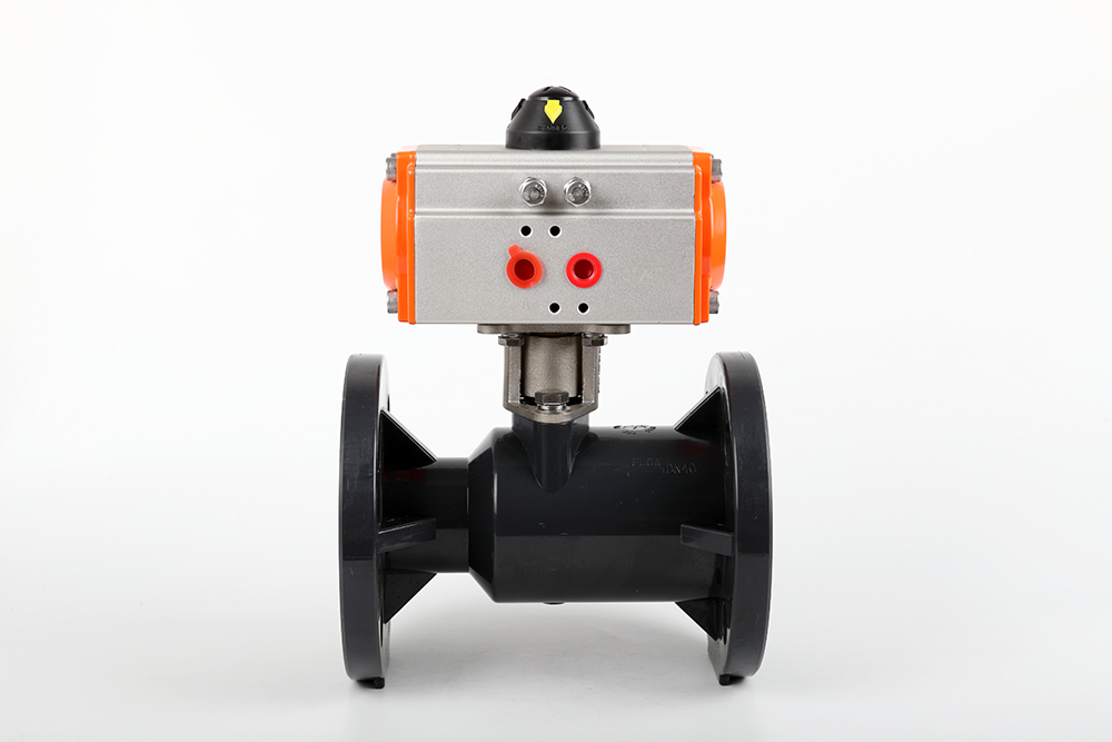 祁阳气动法兰一体球阀